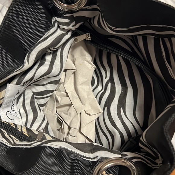 Braciano women’s black bag, never worn. Nylon like fabric. - Picture 6 of 8